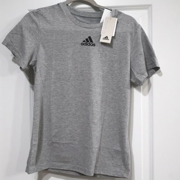 NWT Adidas W FRESH SS TEE Women’s HS0845 Grey Short Sleeve Logo Shirt S, M, - Picture 4 of 7